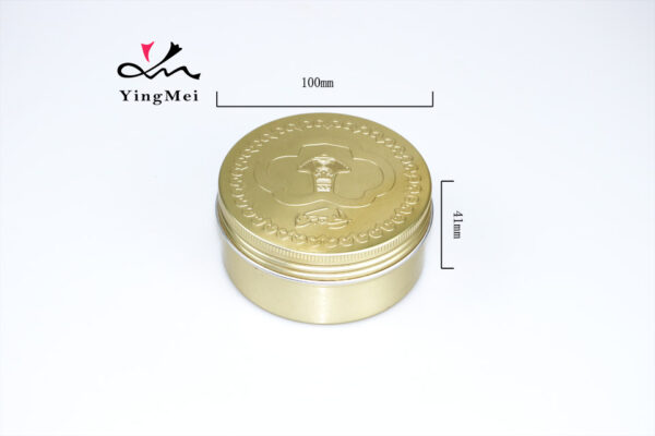 Gold Embossed 250ml Aluminum Can Luxury Gift Container