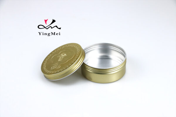 Gold Embossed 250ml Aluminum Can Luxury Gift Container
