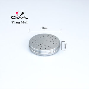 Refillable 30ml Air Freshener Box - Silver Hollow Aluminum Container