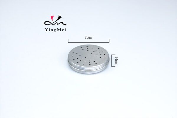 Refillable 30ml Air Freshener Box - Silver Hollow Aluminum Container
