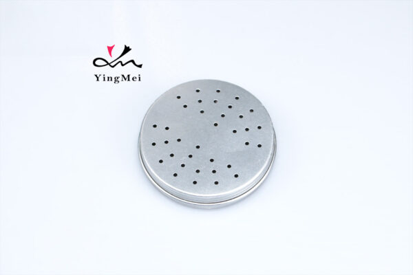 Refillable 30ml Air Freshener Box - Silver Hollow Aluminum Container
