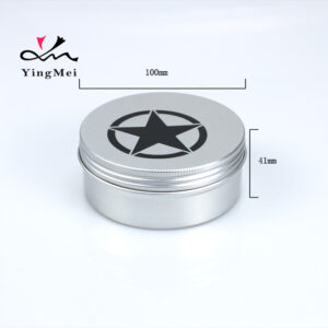 Custom Printed 250ml Aluminum Cans Silver Star Design