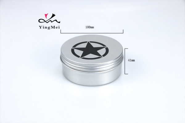 Custom Printed 250ml Aluminum Cans Silver Star Design