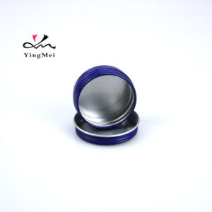25ml Klein Blue Custom Lip Balm Jar Aluminum Packaging