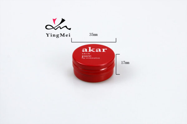 Custom Red Screen Printed 10ml Aluminum Containers Bulk