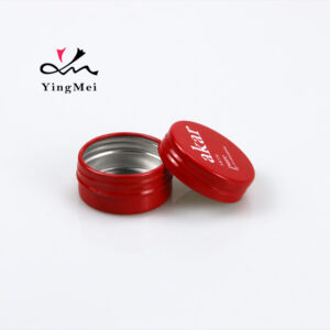 Custom Red Screen Printed 10ml Aluminum Containers Bulk