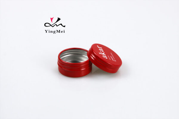Custom Red Screen Printed 10ml Aluminum Containers Bulk