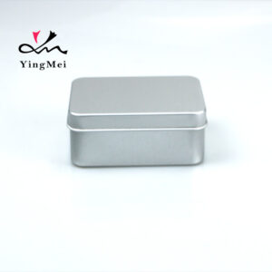 130ml Silver Square Aluminum Soap Dish with Drain Basket