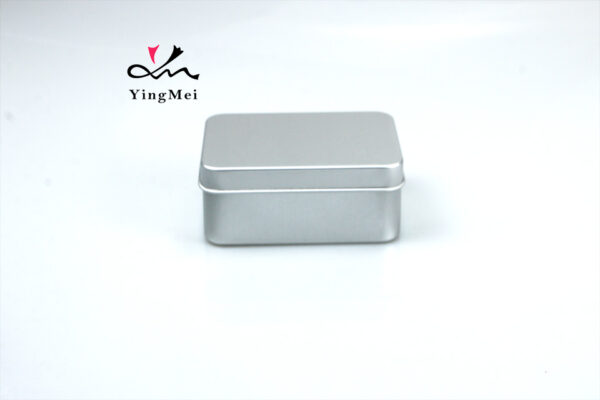 130ml Silver Square Aluminum Soap Dish with Drain Basket