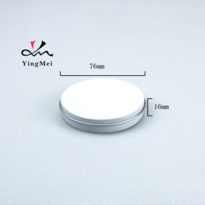 40ml White Aluminum Jar Metal Cosmetic Container