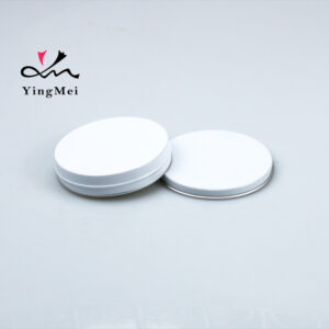 40ml White Aluminum Jar Metal Cosmetic Container