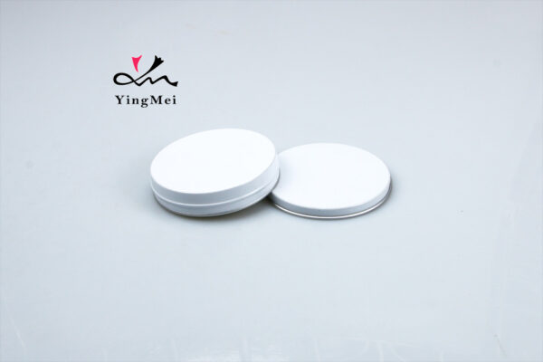 40ml White Aluminum Jar Metal Cosmetic Container