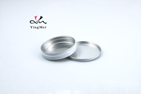 40ml White Aluminum Jar Metal Cosmetic Container