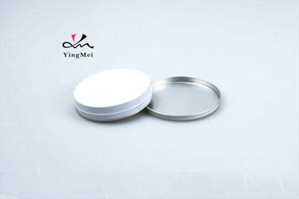 40ml White Aluminum Jar Metal Cosmetic Container