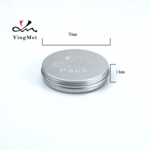 30ml Silver Laser Patterned Aluminum Jar for Cosmetic