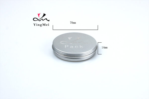 30ml Silver Laser Patterned Aluminum Jar for Cosmetic