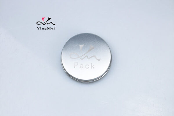 30ml Silver Laser Patterned Aluminum Jar for Cosmetic
