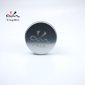 330ml Silver Laser Patterned Aluminum Jar for Cosmetic