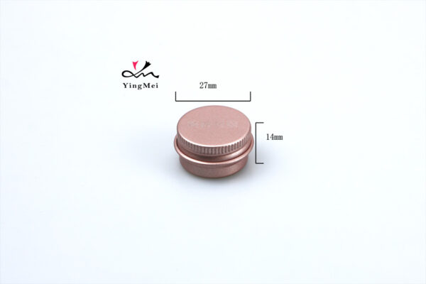 5ml Rose Gold Screen Printed Aluminum Can for Cosmetics