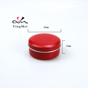 75ml Red Aluminum Snap Cap Box - Airtight Container