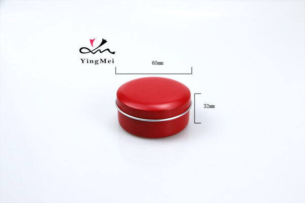 75ml Red Aluminum Snap Cap Box - Airtight Container