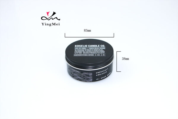 180ml Custom Black Screen Printed Aluminum Can