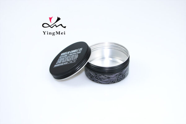 180ml Custom Black Screen Printed Aluminum Can