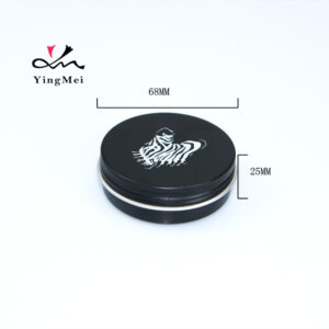 60ml Black Custom Screen Print Aluminum Cosmetic Jar