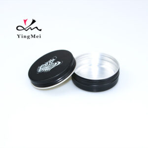 60ml Black Custom Screen Print Aluminum Cosmetic Jar