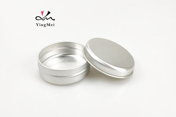 50ml Silver Flip Top Aluminum Box Empty Cosmetic Container