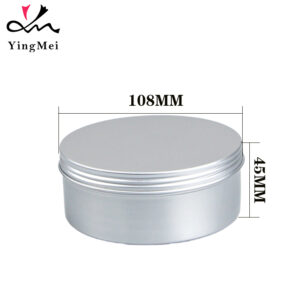400ml Silver Airtight Aluminum Storage Jar - Food Safe
