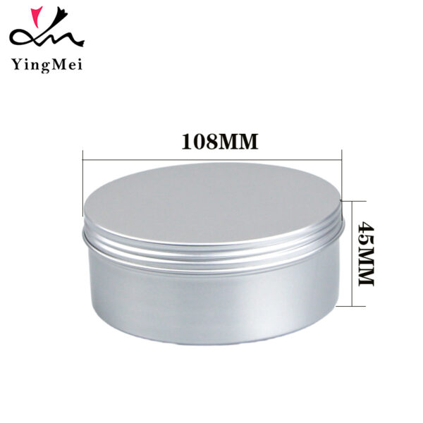 400ml Silver Airtight Aluminum Storage Jar - Food Safe