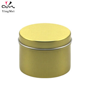 80ml Gold Aluminum Can with Lid Airtight Cosmetic Container