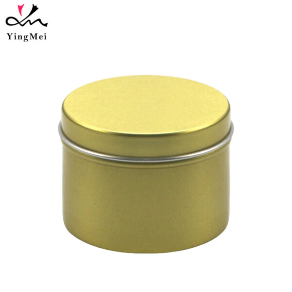 80ml Gold Aluminum Can with Lid Airtight Cosmetic Container