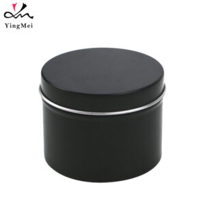 Custom 80ml Black Aluminum Tin Luxury Slide-Lid coffee Can