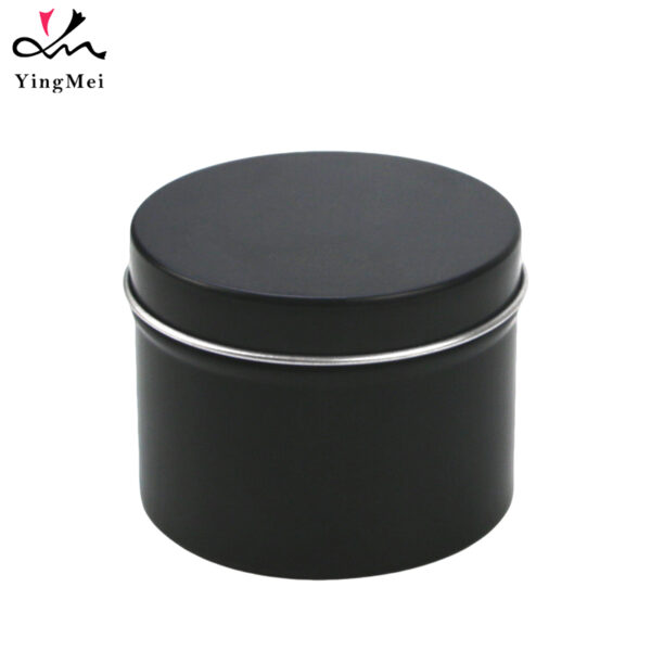 Custom 80ml Black Aluminum Tin Luxury Slide-Lid coffee Can