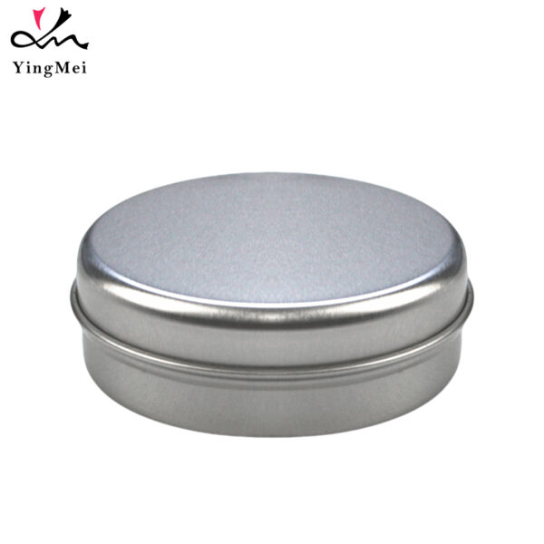 50ml Silver Flip Top Aluminum Box Empty Cosmetic Container1