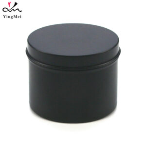 Portable 100ml Matte Black Aluminum Slide Top Can