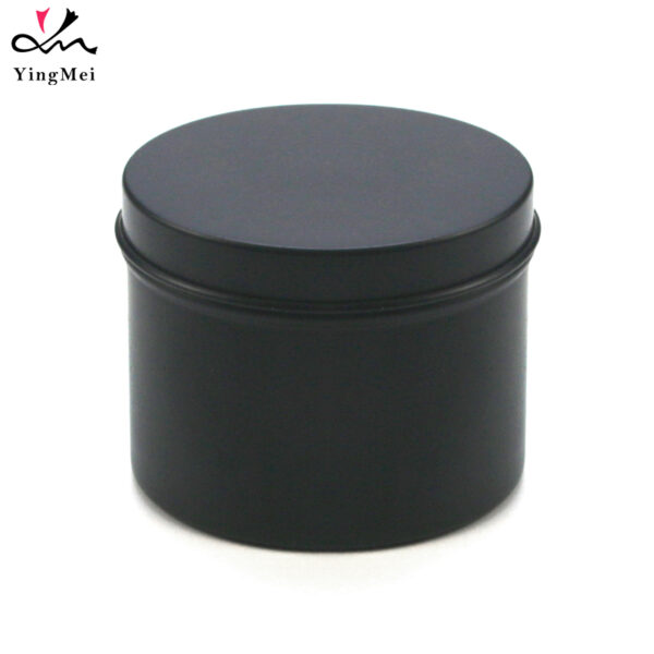 Portable 100ml Matte Black Aluminum Slide Top Can