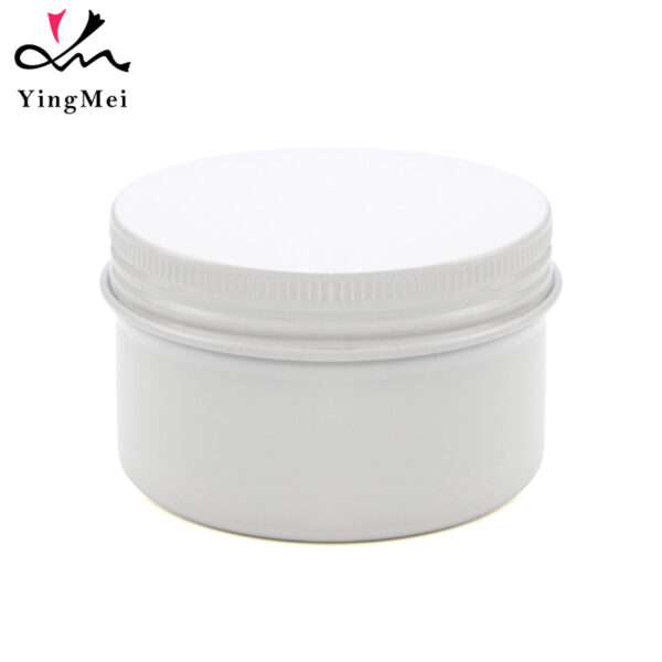 100ml White Aluminum Cream Jar - Airtight Cosmetic Container