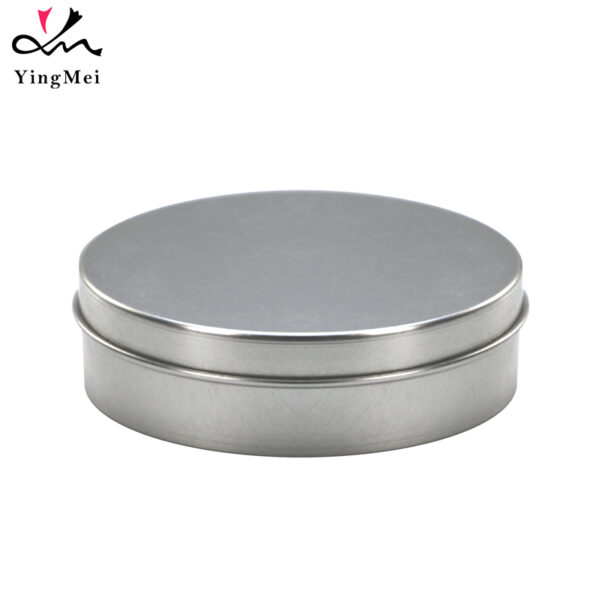 40ml Silver Slide-Top Aluminum Can Modern Cosmetic Jar