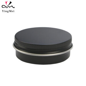 50ml Black Aluminum Can Empty Wholesale with Screw Cap
