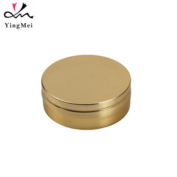100ml Gold Anodized Aluminum Jar Airtight Cosmetic Container1