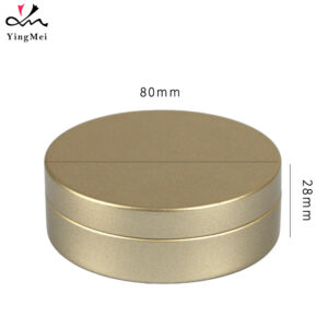 Luxury Frosted Gold Can 100ml with Slip Top Lid