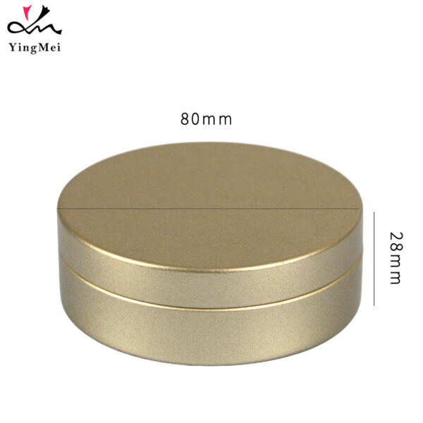 Luxury Frosted Gold Can 100ml with Slip Top Lid