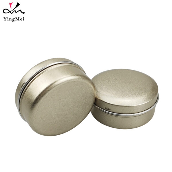 60ml Frosted Gold Buckle Aluminum Box Empty Gift Container1