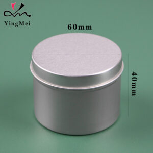 80ml Slide-Top Silver Aluminum Container Storage can