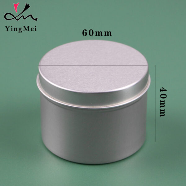 80ml Slide-Top Silver Aluminum Container Storage can