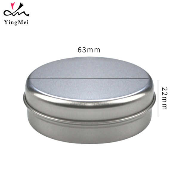 50ml Silver Flip Top Aluminum Box Empty Cosmetic Container1