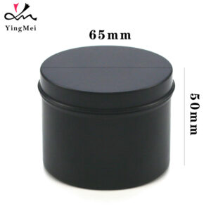 Portable 100ml Matte Black Aluminum Slide Top Can